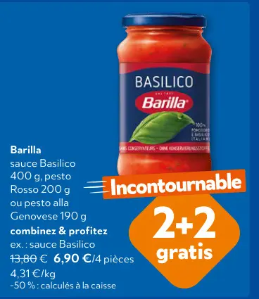 Offre: sauce Basilico