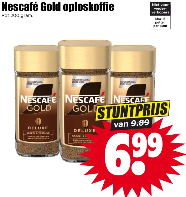 Aanbieding: Gold oploskoffie