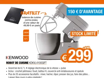 Offre: Robot de cuisine kdkvl4100gift