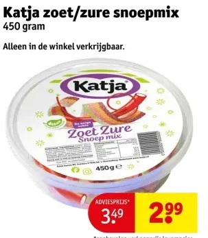 Aanbieding: zoet/zure snoepmix