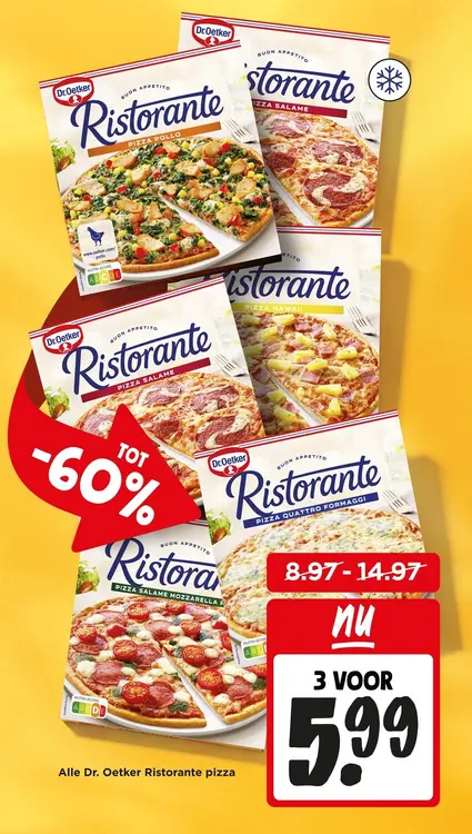 Aanbieding: Dr. Oetker Ristorante pizza