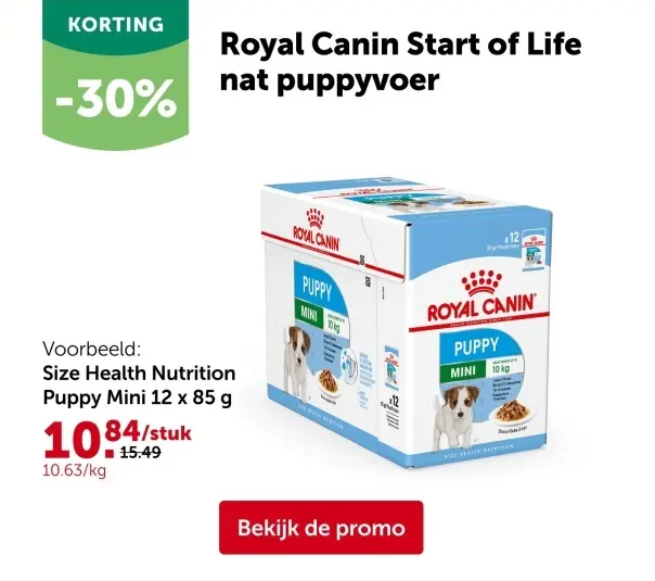 Promotie: Start of Life nat puppyvoer