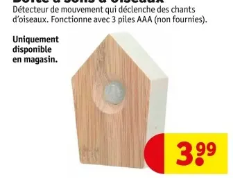 Offre: Détecteur de mouvement qui déclenche des chan