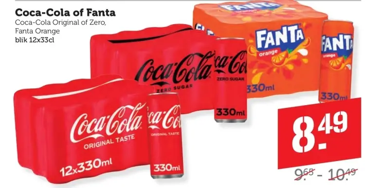 Aanbieding: Coca-Cola or Fanta
