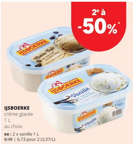 Offre: Crème glacée