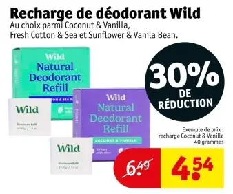 Offre: Recharge de déodorant