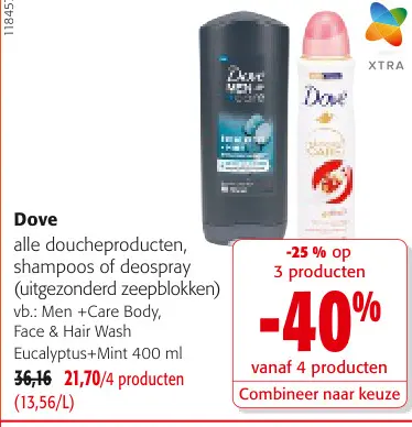 Promotie: Alle doucheproducten, shampoos of deospray 