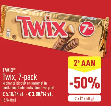 Promotie: Twix, 7-pack