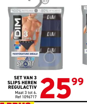Promotie: Slips heren regulactiv