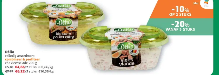 Aanbieding: Délio kip curry / vleessalade