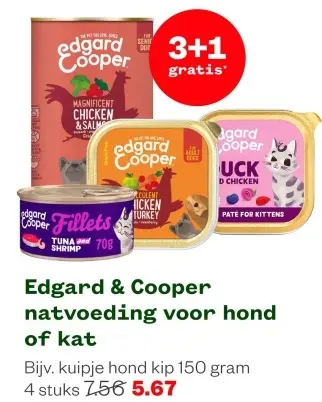 Aanbieding: Edgard & Cooper natvoeding voor hond of kat