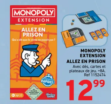 Offre: Monopoly extension allez en prison