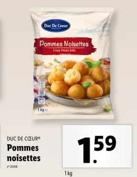 Offre: Pommes noisettes