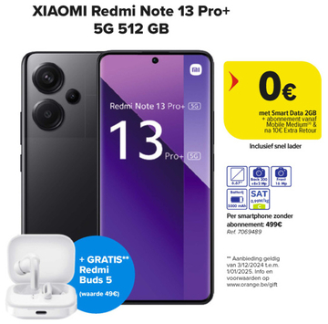 Aanbieding: XIAOMI Redmi Note 13 Pro+ 5G 512 GB