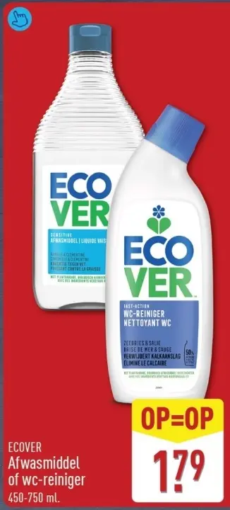 Aanbieding: Afwasmiddel of wc-reiniger