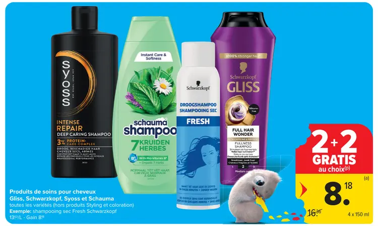 Offre: Produits de soins pour cheveux