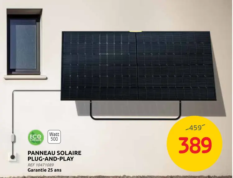 Offre: Panneau solaire plug-and-play