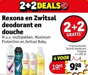 Aanbieding: Deodorant en douche