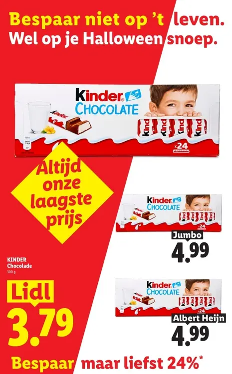 Aanbieding: Kinder Chocolade