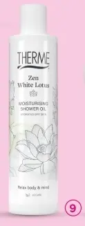 Aanbieding: Zen white lotus moisturising shower oil