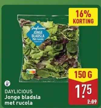 Aanbieding: Jonge bladsla met rucola
