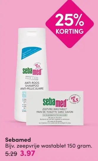 Aanbieding: Sebamed Bijv. zeepvrije wastablet