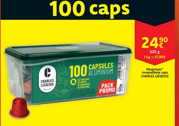 Aanbieding: Nespresso® compatibele caps