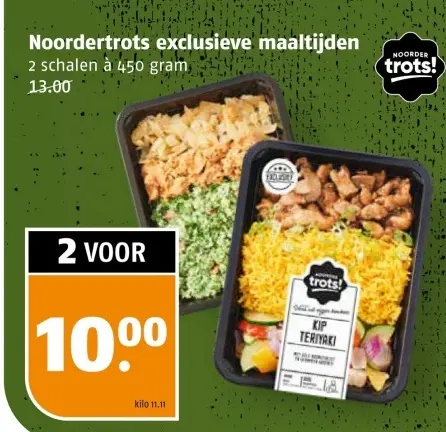 Aanbieding: Noordertrots exclusieve maaltijden
