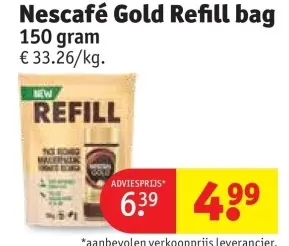 Promotie: Nescafé Gold Refill bag
