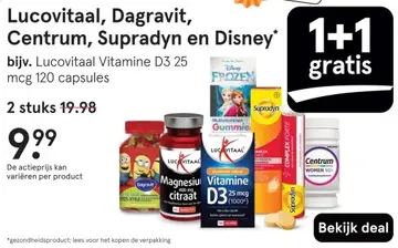 Aanbieding: Lucovitaal, Dagravit, Centrum, Supradyn en Disney
