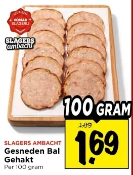 Aanbieding: Gesneden Bal Gehakt
