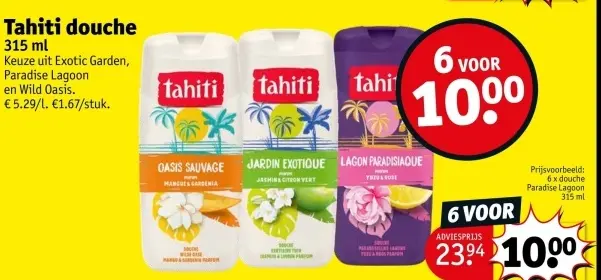Aanbieding: Tahiti douche