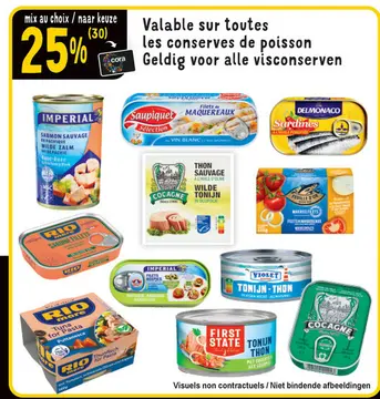 Offre: Conserves de poisson