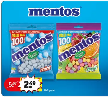 Aanbieding: mentos