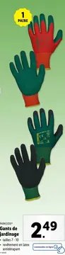 Offre: Gants de jardinage