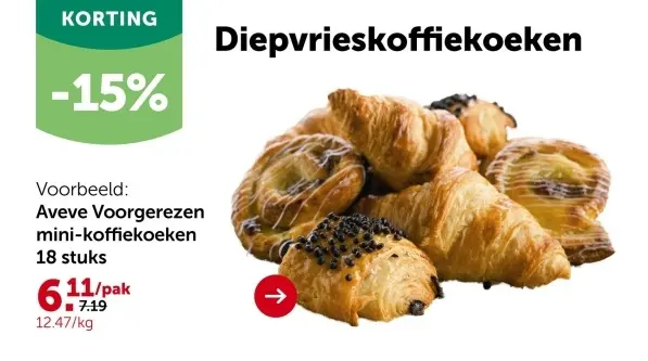 Aanbieding: Diepvrieskoffiekoeken