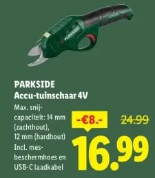 Aanbieding: Accu-tuinschaar 4V