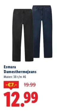 Aanbieding: Damesthermojeans