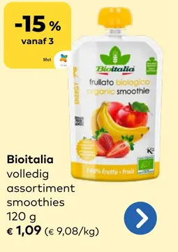 Aanbieding: Bioitalia volledig assortiment smoothies