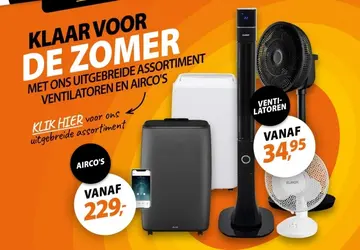 Aanbieding: Ventilatoren en airco's