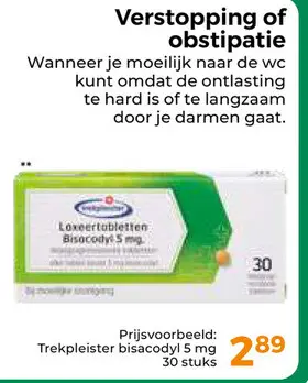 Aanbieding: Trekpleister bisacodyl