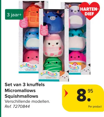 Promotie: Set van 3 knuffels