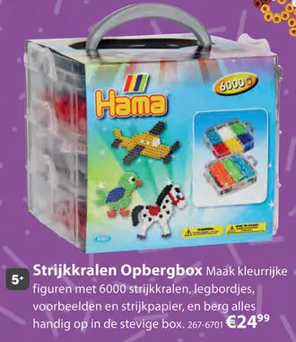 Aanbieding: Strijkkralen Opbergbox