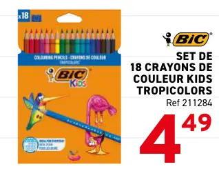 Offre: 18 crayons de couleur kids tropicolors