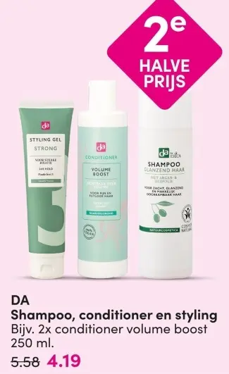 Aanbieding: Shampoo, conditioner en styling