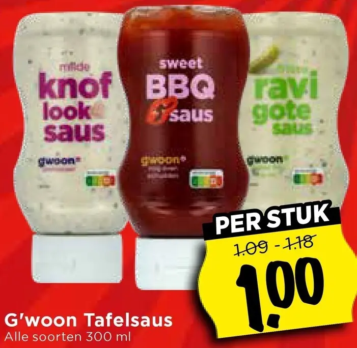 Aanbieding: Tafelsaus