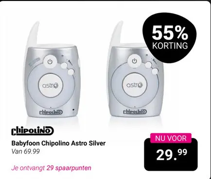 Aanbieding: Babyfoon Astro Silver