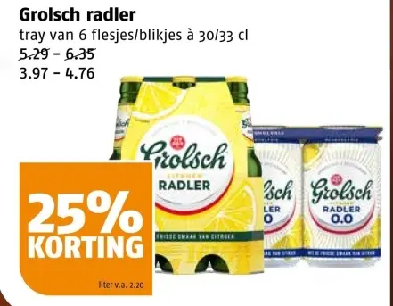 Aanbieding: Grolsch radler