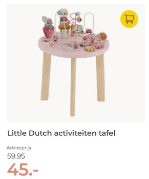 Aanbieding: Little Dutch activiteiten tafel