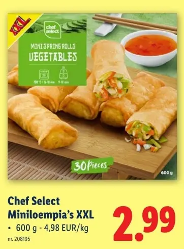 Promotie: Miniloempia's XXL